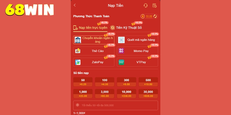 68win ⭐️ Link Vào 68win.com Uy Tín | Tải App 68 win Thưởng +70K 19 Dịch vụ thanh toán nạp rút tiền 68win nhanh chóng